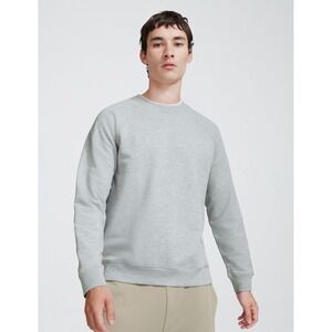 Handvaerk Raglan French Terry Sweatshirt Heathered Gray Stretch Men Sz Small